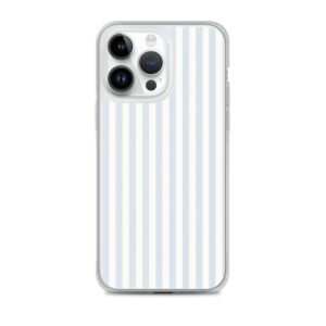 Minimal Blue & White Striped Phone Case – Classic Vertical Stripe Aesthetic Cover for iPhone, Samsung & Google Pixel